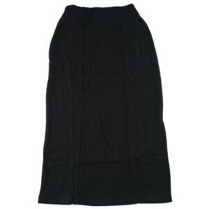 Band Of The Free Women's Renee Ribbed Knit Pencil Skirt Size XS Black Side Slit